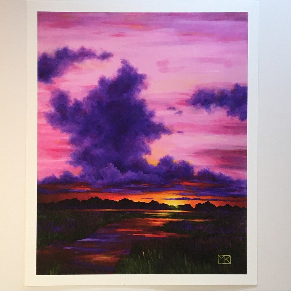 EVENING LIGHT Giclee print on beautiful quality paper
